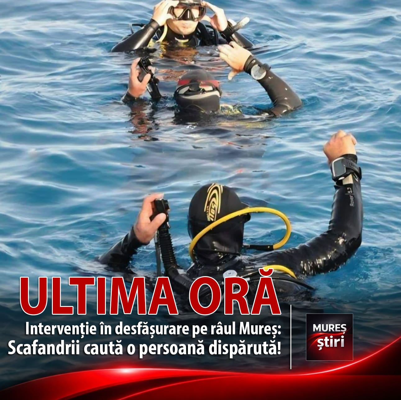 interventie-in-desfasurare-pe-raul-mures:-scafandrii-salvamont-salvaspeo-cauta-o-persoana-disparuta-in-zona-ludus!