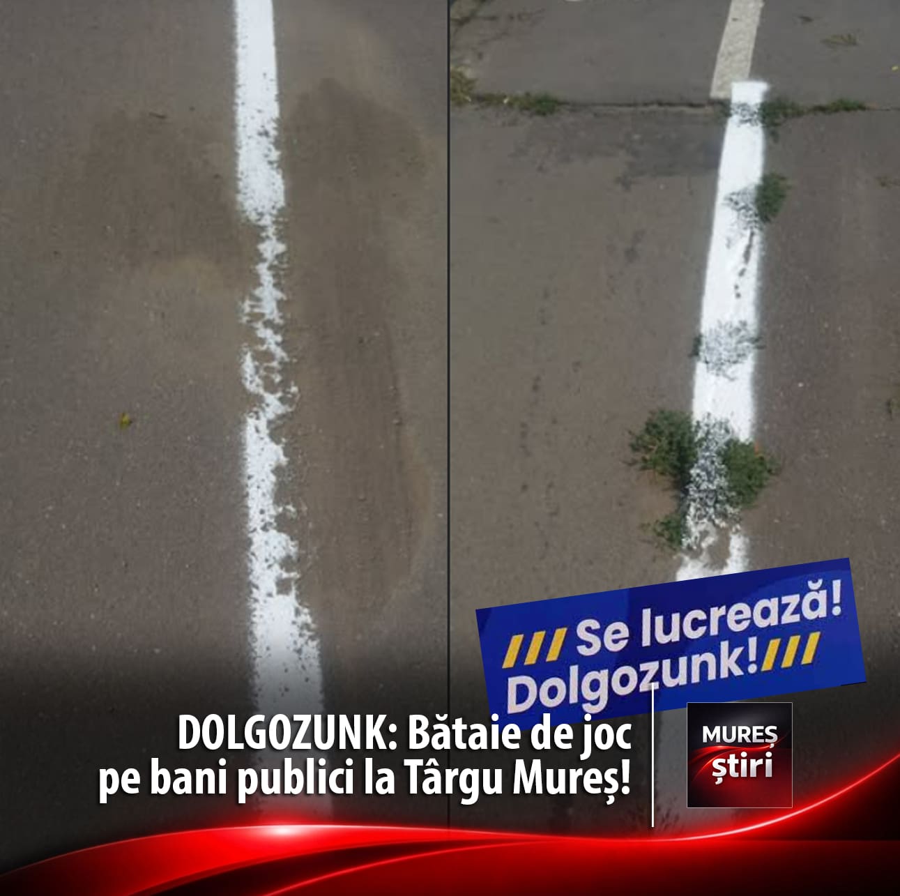 bataie-de-joc-pe-bani-publici-la-targu-mures:-marcaje-rutiere-„de-exceptie”-trase-direct-peste-nisip-si-buruieni!