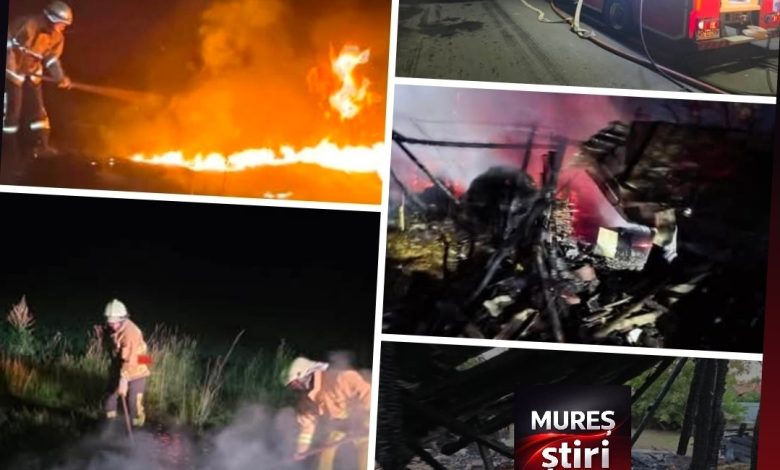 mobilizare-exemplara-pe-valea-muresului:-pompierii-voluntari-din-rusii-munti-au-intervenit-la-doua-incendii-in-mai-putin-de-6-ore!