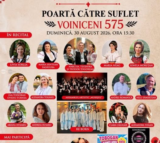 voiniceni-sarbatoreste-575-de-ani.-spectacol-aniversar-cu-artisti-indragiti-si-momente-folclorice