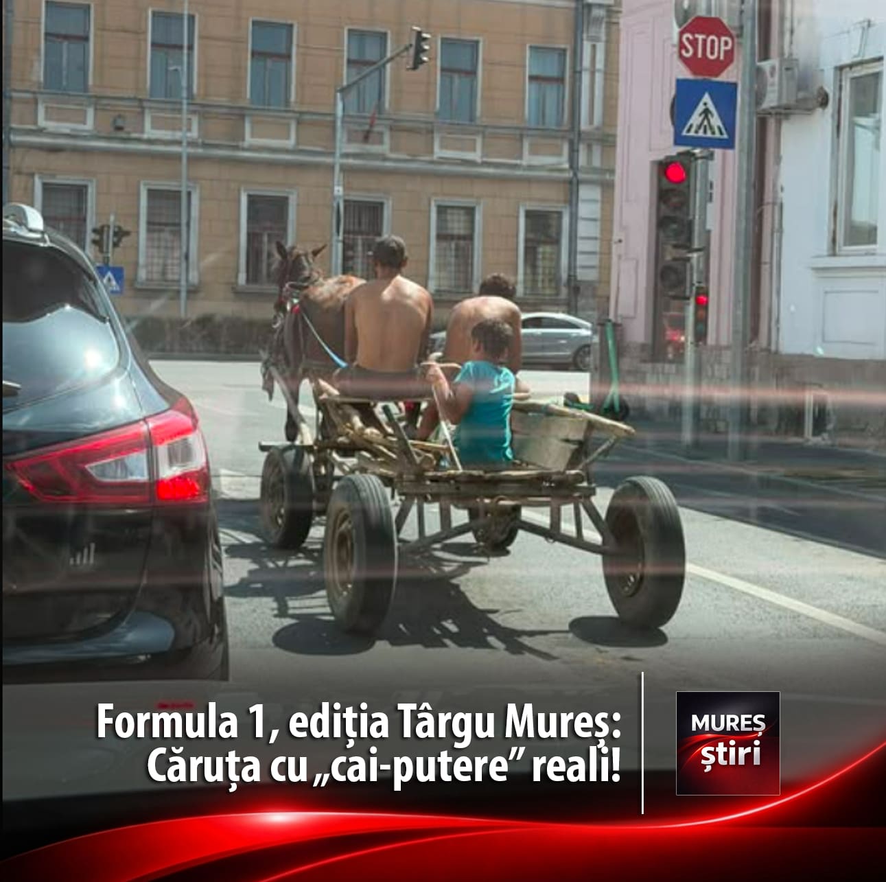 pericol-pe-doua-axe-(sau-patru-roti):-caruta-surprinsa-in-plina-intersectie-la-targu-mures!