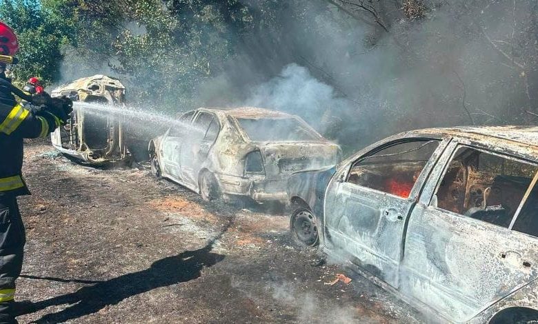 cinci-autoturisme-distruse-intr-un-incendiu,-in-rora-(sighisoara)