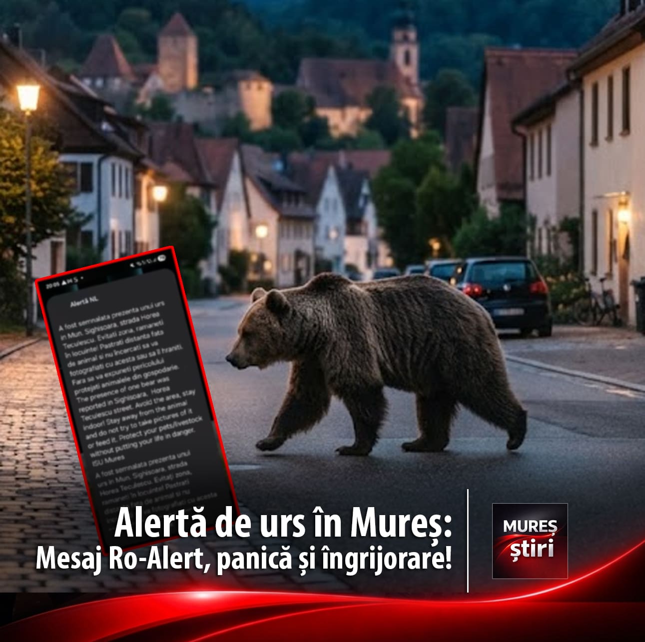 alerta-de-urs-la-sighisoara:-mesaj-ro-alert,-panica-si-ingrijorare-in-randul-localnicilor!