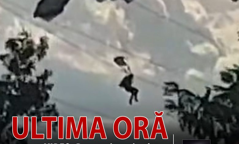 video:-un-parasutist-a-fost-surprins-si-a-ramas-prins-intre-firele-de-inalta-tensiune-la-targu-mures!