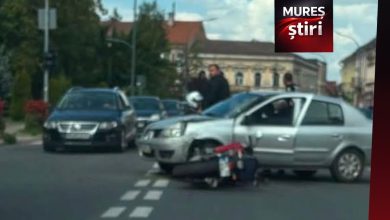 accident-grav-in-reghin:-coliziune-intre-o-masina-si-o-motocicleta!