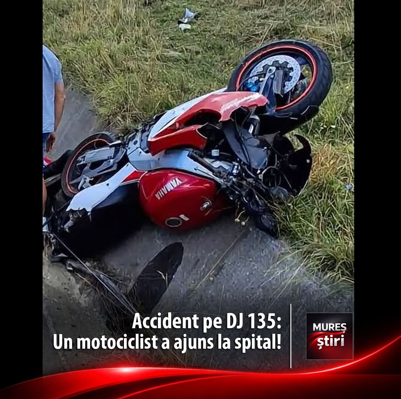 accident-pe-dj-135,-in-afara-localitatii-magherani:-un-motociclist-a-ajuns-la-spital-dupa-ce-s-a-rasturnat-cu-vehiculul-in-sant!