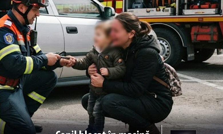 final-fericit!-copil-salvat-de-pompieri-dupa-ce-a-ramas-blocat-intr-un-autoturism,-la-sighisoara!