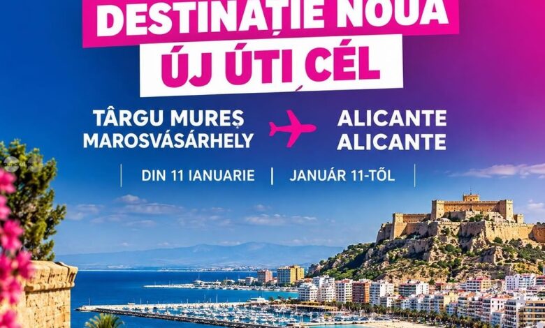 targu-mures-va-avea-zbor-direct-spre-alicante.-noua-ruta-incepe-din-11-ianuarie