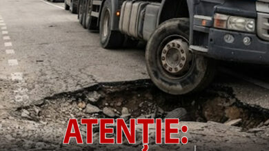 trafic-ingreunat-si-coloane-de-masini-la-intersectia-acatari-spre-ungheni,-dupa-ce-un-tir-a-fost-avariat-intr-o-groapa!