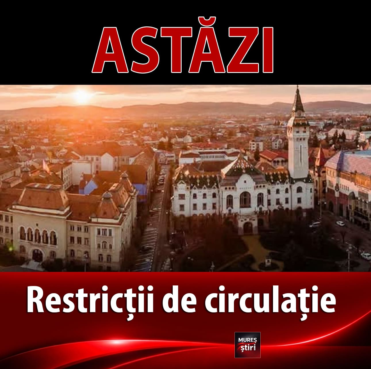 Atenție, șoferi! Restricții de circulație în Târgu Mureș, miercuri, din cauza paradei Medifun 2026!