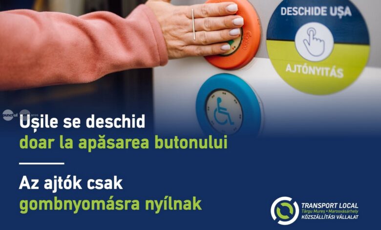 la-targu-mures,-usile-autobuzelor-articulate-se-deschid-doar-la-apasarea-butonului