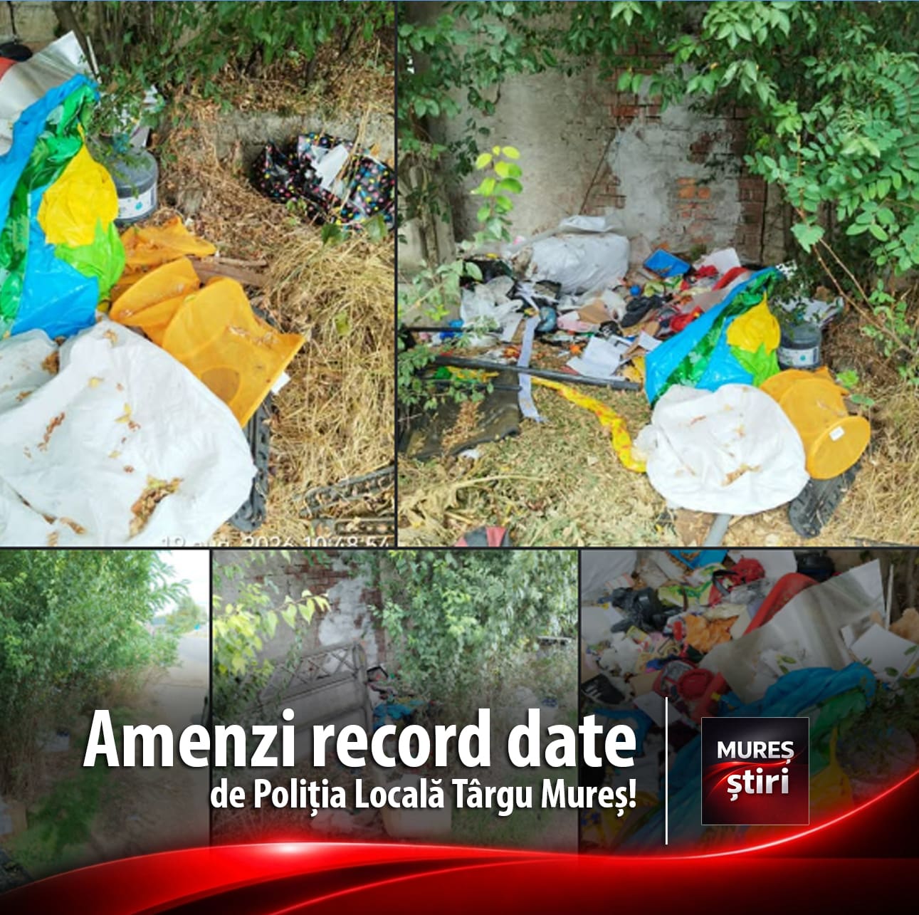 amenzi-record-date-de-politia-locala-targu-mures:-90.000-de-lei-pentru-deseuri-abandonate-pe-domeniul-public!