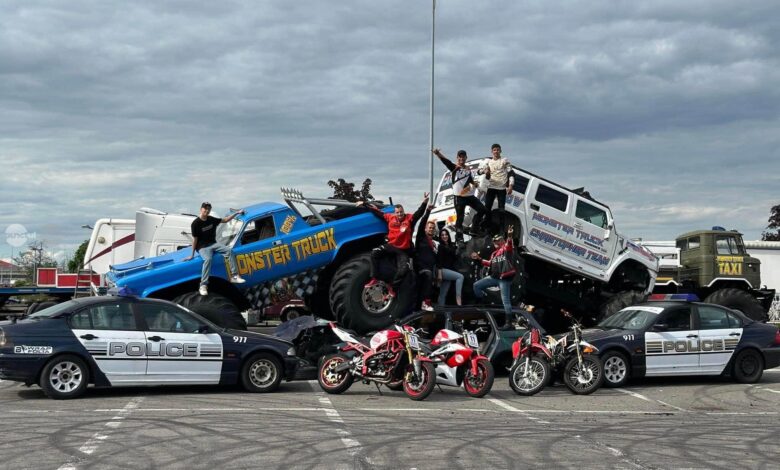 monster-truck-show-ajunge-pentru-prima-data-la-targu-mures.-cascadorii-si-„globul-mortii”,-in-parcarea-stadionului-trans-sil