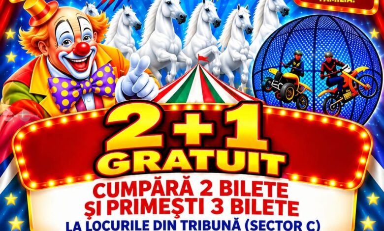 hungaria-nagycirkusz-continua-spectacolele-la-targu-mures.-numere-spectaculoase-cu-cai-arabi,-motociclete-si-„roata-mortii”