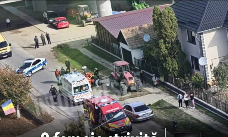 accident-grav-in-localitatea-bogata:-o-femeie-a-fost-ranita-dupa-ce-i-au-fost-prinse-picioarele-intre-utilaje!-a-fost-solicitat-elicopterul-smurd