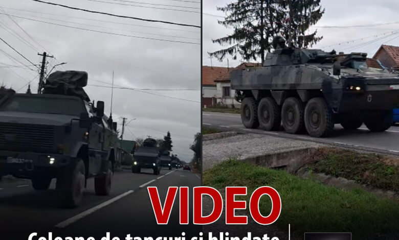 video-|-coloane-de-tancuri-si-blindate-militare-pe-drumurile-din-gornesti,-mures!