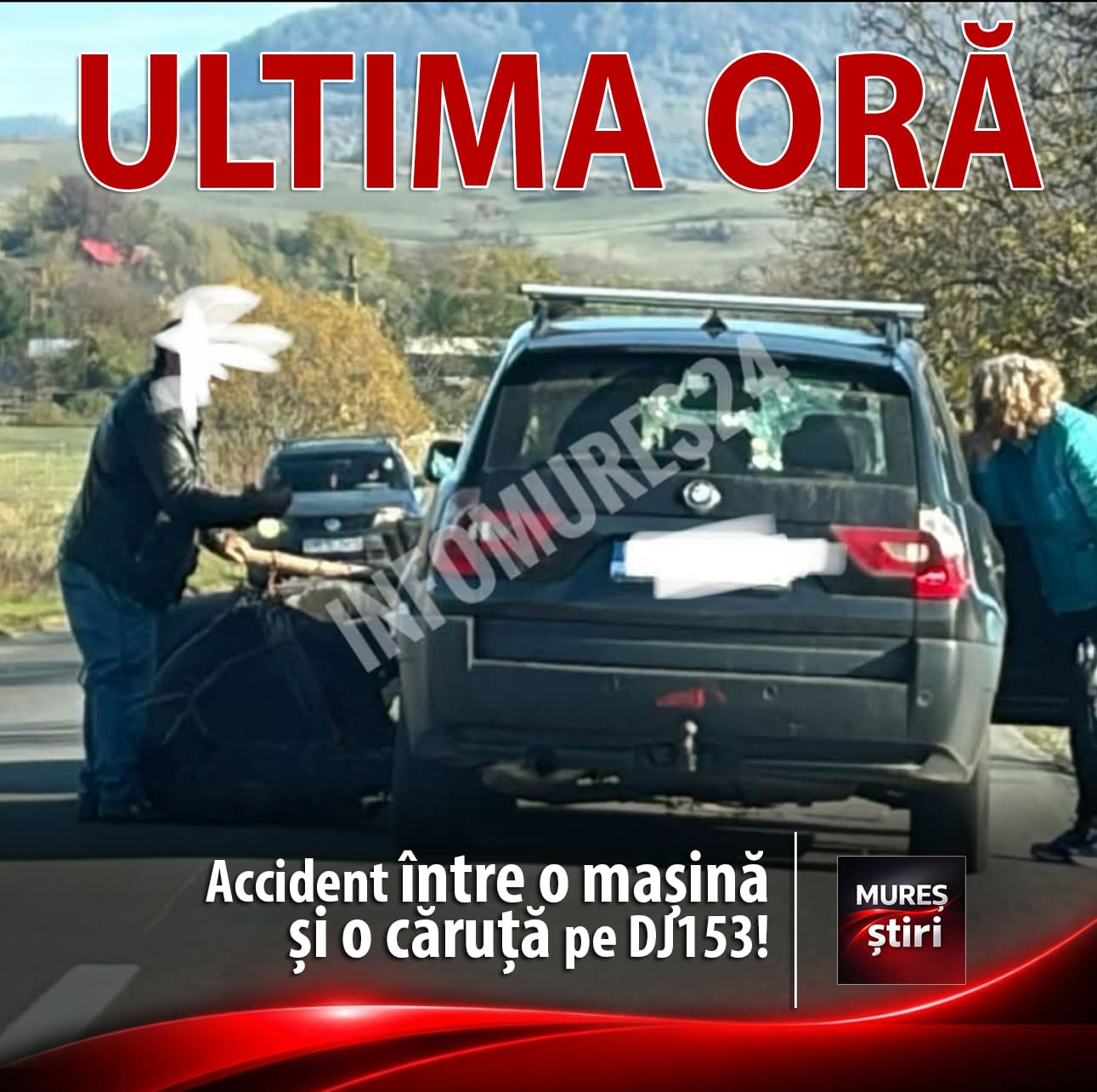 accident-intre-un-autoturism-si-o-caruta-in-localitatea-matrici,-judetul-mures!