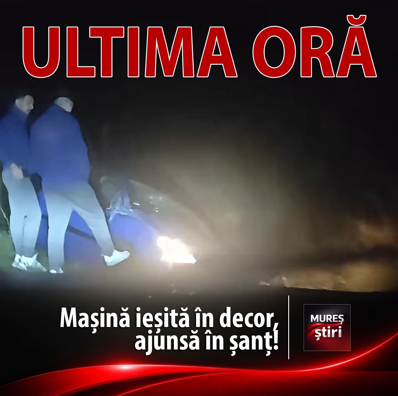 accident-rutier-spre-dedrad:-un-autoturism-a-iesit-in-decor-si-a-ajuns-in-sant!