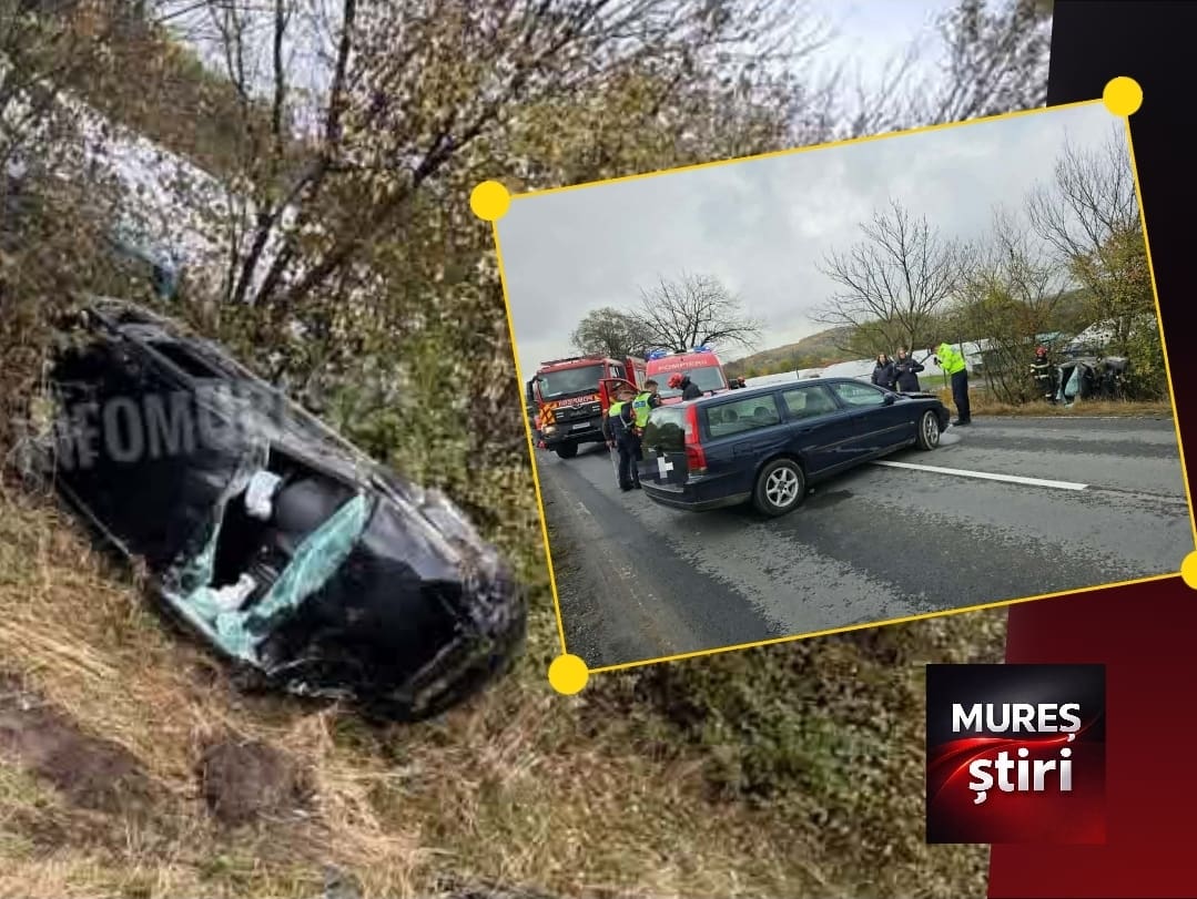accident-rutier-grav-intre-sarateni-si-chibed:-cinci-persoane-evaluate-medical,-una-transportata-la-upu-targu-mures!