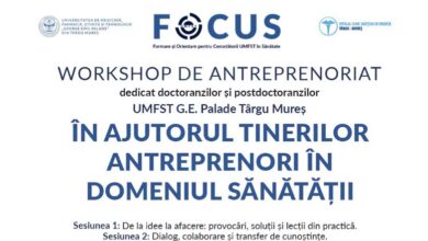 workshop-dedicat-antreprenoriatului-in-domeniul-sanatatii,-la-umfst.-studentii-vor-afla-despre-provocarile-domeniului