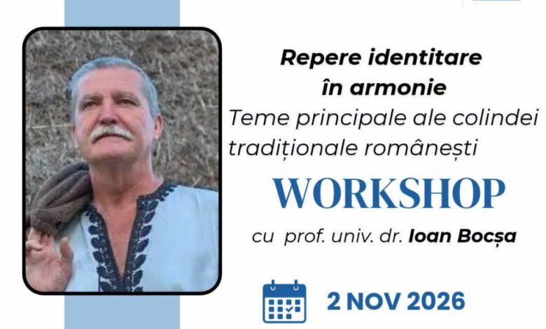 workshop-pe-tema-colindei-traditionale,-organizat-la-targu-mures-prof-univ-dr-ioan-bocsa-si-lector-univ-dr.-larisa-uta-vor-fi-prezenti-la-colegiul-national-de-arta-din-targu-mures